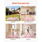 VEVOR Gymnastic Bars for Kids, 63,5 kg Πτυσσόμενη Μπάρα προπόνησης χωρητικότητας με χαλάκι, ρυθμιζόμενο ύψος γυμναστική οριζόντια μπάρα για το σπίτι, εξοπλισμός προπόνησης για εσωτερικούς εξωτερικούς χώρους, Εύκολη συναρμολόγηση, Ροζ