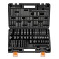 VEVOR Impact Socket Set, 3/8" Drive, 48-Piece Socket Set, 6-Point Sockets, SAE 5/16"-3/4" and Metric 8-19 mm, 21-22 mm, Easy to Identify, Cr-V Alloy Steel, Extension Bartorage, Adapter και S