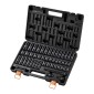 VEVOR Impact Socket Set, 3/8" Drive, 48-Piece Socket Set, 6-Point Sockets, SAE 5/16"-3/4" and Metric 8-19 mm, 21-22 mm, Easy to Identify, Cr-V Alloy Steel, Extension Bartorage, Adapter και S