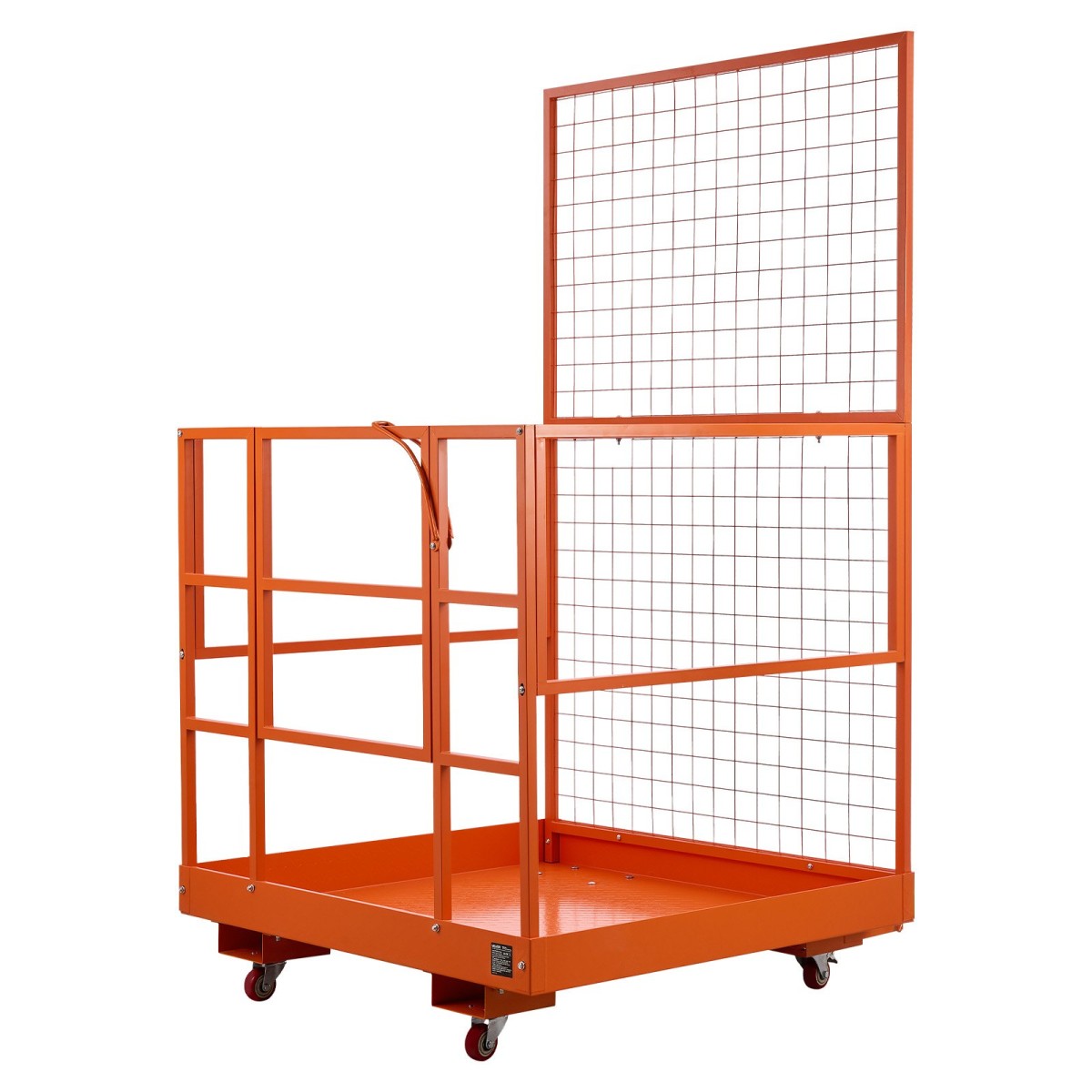 VEVOR Forklift Safety Cage, 1225 x 1148 mm, Heavy Duty Forklift Man Basket, 635,03 kg Πτυσσόμενο καλάθι ανύψωσης πλατφόρμας εργασίας χωρητικότητας με 4 τροχούς, κλειδαριά, οπή αποστράγγισης, για εναέριο φορτωτή ανύψωσης εργασίας