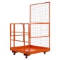 VEVOR Forklift Safety Cage, 1225 x 1148 mm, Heavy Duty Forklift Man Basket, 635,03 kg Πτυσσόμενο καλάθι ανύψωσης πλατφόρμας εργασίας χωρητικότητας με 4 τροχούς, κλειδαριά, οπή αποστράγγισης, για εναέριο φορτωτή ανύψωσης εργασίας