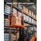 VEVOR Forklift Safety Cage, 1225 x 1148 mm, Heavy Duty Forklift Man Basket, 635,03 kg Πτυσσόμενο καλάθι ανύψωσης πλατφόρμας εργασίας χωρητικότητας με 4 τροχούς, κλειδαριά, οπή αποστράγγισης, για εναέριο φορτωτή ανύψωσης εργασίας
