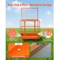 VEVOR Forklift Safety Cage, 1225 x 1148 mm, Heavy Duty Forklift Man Basket, 635,03 kg Πτυσσόμενο καλάθι ανύψωσης πλατφόρμας εργασίας χωρητικότητας με 4 τροχούς, κλειδαριά, οπή αποστράγγισης, για εναέριο φορτωτή ανύψωσης εργασίας