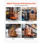 VEVOR Forklift Safety Cage, 1225 x 1148 mm, Heavy Duty Forklift Man Basket, 635,03 kg Πτυσσόμενο καλάθι ανύψωσης πλατφόρμας εργασίας χωρητικότητας με 4 τροχούς, κλειδαριά, οπή αποστράγγισης, για εναέριο φορτωτή ανύψωσης εργασίας