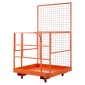 VEVOR Forklift Safety Cage, 1225 x 1148 mm, Heavy Duty Forklift Man Basket, 635,03 kg Πτυσσόμενο καλάθι ανύψωσης πλατφόρμας εργασίας χωρητικότητας με 4 τροχούς, κλειδαριά, οπή αποστράγγισης, για εναέριο φορτωτή ανύψωσης εργασίας