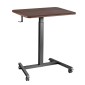 Γραφείο VEVOR Standing Desk, Ρυθμιζόμενο ύψος Κινητό Stand Up Desk με 4 Ροδάκια, 650 x 480 mm Μικρό Σταθμό Εργασίας με Γάντζο, Χωρητικότητα 15 kg, Ιδανικό για οικιακό γραφείο, Καφέ