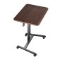Γραφείο VEVOR Standing Desk, Ρυθμιζόμενο ύψος Κινητό Stand Up Desk με 4 Ροδάκια, 650 x 480 mm Μικρό Σταθμό Εργασίας με Γάντζο, Χωρητικότητα 15 kg, Ιδανικό για οικιακό γραφείο, Καφέ