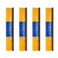 VEVOR Livestock Scratching Brush, 4PCS Goat Scratcher Brush Post με 16 βίδες, 430x100 mm Ξυστό αγελάδας για ανακούφιση από τον κνησμό στην πλάτη, Εργαλείο γρατσουνιάς μασάζ περιποίησης για πρόβατα βοοειδή αλόγου, κίτρινο & μπλε
