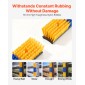 VEVOR Livestock Scratching Brush, 4PCS Goat Scratcher Brush Post με 16 βίδες, 430x100 mm Ξυστό αγελάδας για ανακούφιση από τον κνησμό στην πλάτη, Εργαλείο γρατσουνιάς μασάζ περιποίησης για πρόβατα βοοειδή αλόγου, κίτρινο & μπλε