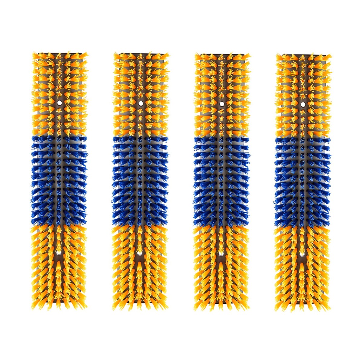 VEVOR Livestock Scratching Brush, 4PCS Goat Scratcher Brush Post με 16 βίδες, 430x100 mm Ξυστό αγελάδας για ανακούφιση από τον κνησμό στην πλάτη, Εργαλείο γρατσουνιάς μασάζ περιποίησης για πρόβατα βοοειδή αλόγου, κίτρινο & μπλε