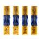 VEVOR Livestock Scratching Brush, 4PCS Goat Scratcher Brush Post με 16 βίδες, 430x100 mm Ξυστό αγελάδας για ανακούφιση από τον κνησμό στην πλάτη, Εργαλείο γρατσουνιάς μασάζ περιποίησης για πρόβατα βοοειδή αλόγου, κίτρινο & μπλε
