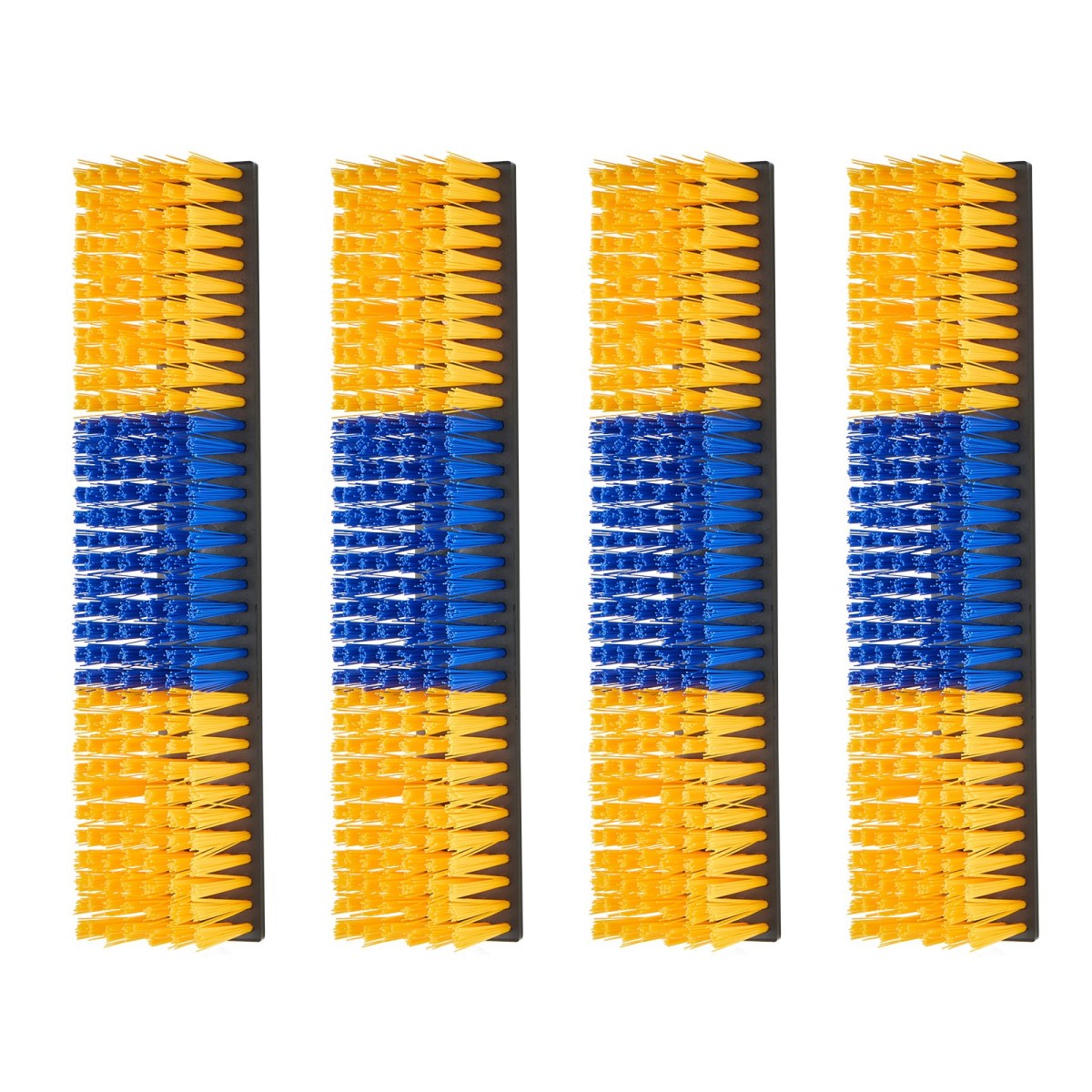 VEVOR Livestock Scratching Brush, 4PCS Goat Scratcher Brush Post με 16 βίδες, 430x100 mm Ξυστό αγελάδας για ανακούφιση από τον κνησμό στην πλάτη, Εργαλείο γρατσουνιάς μασάζ περιποίησης για πρόβατα βοοειδή αλόγου, κίτρινο & μπλε