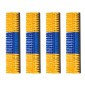VEVOR Livestock Scratching Brush, 4PCS Goat Scratcher Brush Post με 16 βίδες, 430x100 mm Ξυστό αγελάδας για ανακούφιση από τον κνησμό στην πλάτη, Εργαλείο γρατσουνιάς μασάζ περιποίησης για πρόβατα βοοειδή αλόγου, κίτρινο & μπλε