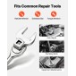 VEVOR Crowfoot Wrench Set, 3/8" Drive, 30-Piece Metric and SAE Size Crows Foot Wrenches, Cr-Mo Alloy Steel, με θήκη αποθήκευσης, σήμανση διπλού μεγέθους σε εργαλεία και θήκη, για αυτόματη συντήρηση ή επισκευή