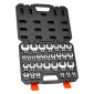 VEVOR Crowfoot Wrench Set, 3/8" Drive, 30-Piece Metric and SAE Size Crows Foot Wrenches, Cr-Mo Alloy Steel, με θήκη αποθήκευσης, σήμανση διπλού μεγέθους σε εργαλεία και θήκη, για αυτόματη συντήρηση ή επισκευή