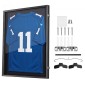 Θήκη οθόνης VEVOR Jersey Frame, 92,5 x 71,8 x 4 cm, Ξύλινο Sport Jersey Shadow Box με 98% προστασία από την υπεριώδη ακτινοβολία για υπολογιστή και κρεμάστρα, μαγνητική κλειδαριά, για μπάσκετ μπάσκετ μπάσκετ πουκάμισο χόκεϊ