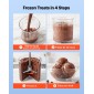 Ice Cream Maker VEVOR, 7-σε-1 Frozen Treat Maker για Gelato, Sorbet, Milkshake, Frozen Yogurt & Lite Ice Cream, Σπιτική παγωτομηχανή με ανάμειξη με ένα άγγιγμα + Respin για λεία, κρεμώδη υφή