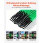 VEVOR Livestock Scratching Brush, 1PC Goat Scratcher Brush Post με 4 βίδες, 430 x 190 mm Ξυστό αγελάδας για ανακούφιση από τον κνησμό στην πλάτη, Εργαλείο γρατσουνιάς μασάζ περιποίησης για πρόβατα χοιρινά βοοειδή αλόγων, Πράσινο & Μαύρο