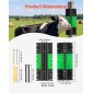 VEVOR Livestock Scratching Brush, 1PC Goat Scratcher Brush Post με 4 βίδες, 430 x 190 mm Ξυστό αγελάδας για ανακούφιση από τον κνησμό στην πλάτη, Εργαλείο γρατσουνιάς μασάζ περιποίησης για πρόβατα χοιρινά βοοειδή αλόγων, Πράσινο & Μαύρο