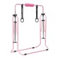 VEVOR Gymnastic Bars for Kip, 63,5 kg Πτυσσόμενη Μπάρα προπόνησης χωρητικότητας, Ρυθμιζόμενο ύψος Γυμναστική Οριζόντια Μπάρα για το σπίτι, Προπονητικός εξοπλισμός για εσωτερικούς και εξωτερικούς χώρους, Εύκολη συναρμολόγηση, Ροζ