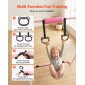 VEVOR Gymnastic Bars for Kip, 63,5 kg Πτυσσόμενη Μπάρα προπόνησης χωρητικότητας, Ρυθμιζόμενο ύψος Γυμναστική Οριζόντια Μπάρα για το σπίτι, Προπονητικός εξοπλισμός για εσωτερικούς και εξωτερικούς χώρους, Εύκολη συναρμολόγηση, Ροζ