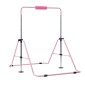 VEVOR Gymnastic Bars for Kip, 63,5 kg Πτυσσόμενη Μπάρα προπόνησης χωρητικότητας, Ρυθμιζόμενο ύψος Γυμναστική Οριζόντια Μπάρα για το σπίτι, Προπονητικός εξοπλισμός για εσωτερικούς και εξωτερικούς χώρους, Εύκολη συναρμολόγηση, Ροζ