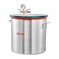 Θάλαμος κενού VEVOR 56,8 L, κράμα αλουμινίου, θάλαμος απαέρωσης κενού με καπάκι από γυαλί σκληρυμένο, σωλήνας, φίλτρο αέρα, για χύτευση ρητίνης, σταθεροποιητικό ξύλο, απαέρωση σιλικόνης, εποξειδικά, αιθέρια έλαια