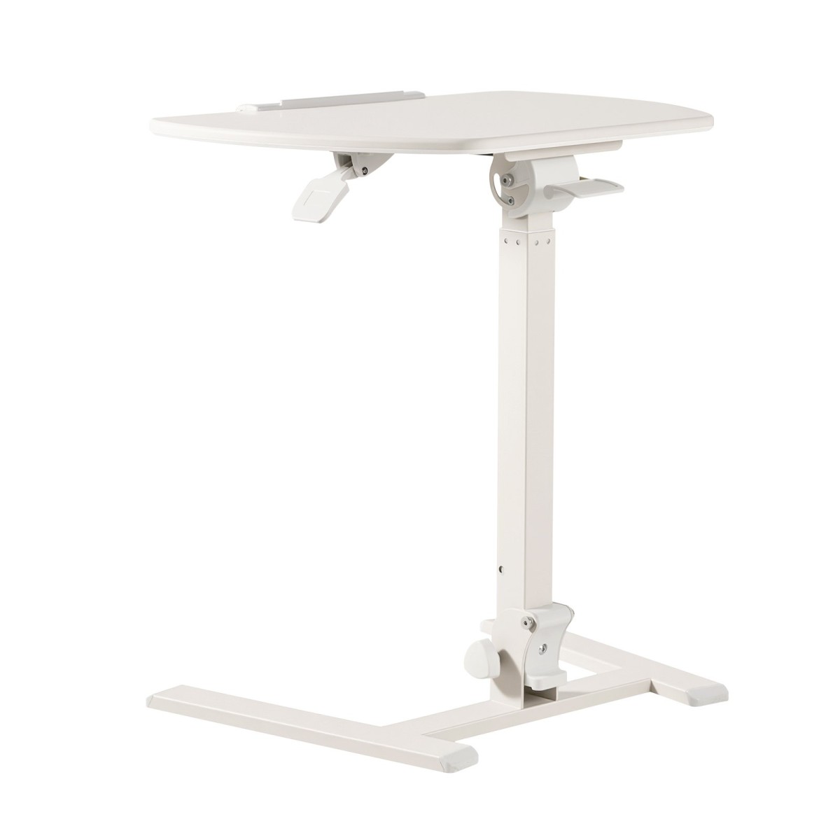 Γραφείο VEVOR Standing Desk, Ρυθμιζόμενο ύψος Κινητό Stand Up Desk με ανακλινόμενη επιφάνεια εργασίας, 650 x 480 mm Μικρή βάση εργασίας υπολογιστή, Χωρητικότητα 15 kg, Πνευματικός ανελκυστήρας για το γραφείο στο σπίτι, πλήρως συναρμολογημένος