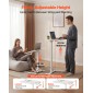 Γραφείο VEVOR Standing Desk, Ρυθμιζόμενο ύψος Κινητό Stand Up Desk με ανακλινόμενη επιφάνεια εργασίας, 650 x 480 mm Μικρή βάση εργασίας υπολογιστή, Χωρητικότητα 15 kg, Πνευματικός ανελκυστήρας για το γραφείο στο σπίτι, πλήρως συναρμολογημένος