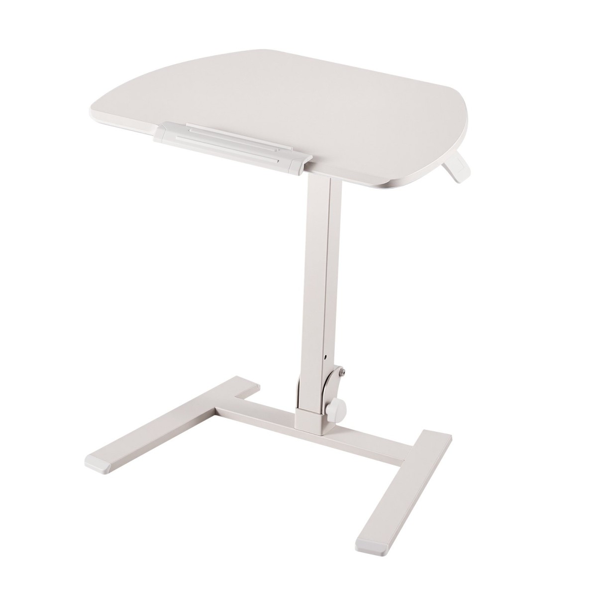 Γραφείο VEVOR Standing Desk, Ρυθμιζόμενο ύψος Κινητό Stand Up Desk με ανακλινόμενη επιφάνεια εργασίας, 650 x 480 mm Μικρή βάση εργασίας υπολογιστή, Χωρητικότητα 15 kg, Πνευματικός ανελκυστήρας για το γραφείο στο σπίτι, πλήρως συναρμολογημένος