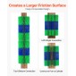 VEVOR Livestock Scratching Brush, 1PC Goat Scratcher Brush Post with 4 Screws, 430 x 190 mm Cow Scratcher for Back Itch Relief, Massage Grooming Scratch Tool for Horse Cattle Sheep Pig, Πράσινο & Μπλε
