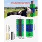 VEVOR Livestock Scratching Brush, 1PC Goat Scratcher Brush Post with 4 Screws, 430 x 190 mm Cow Scratcher for Back Itch Relief, Massage Grooming Scratch Tool for Horse Cattle Sheep Pig, Πράσινο & Μπλε