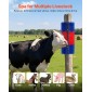 VEVOR Livestock Scratching Brush, 2PCS Goat Scratcher Brush Post με 8 βίδες, 430 x 190 mm Ξυστό αγελάδας για ανακούφιση από τον κνησμό στην πλάτη, Εργαλείο περιποίησης μασάζ για γρατσουνιές για βοοειδή άλογα, πρόβατο γουρουνάκι, μπλε & κόκκινο