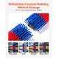 VEVOR Livestock Scratching Brush, 2PCS Goat Scratcher Brush Post με 8 βίδες, 430 x 190 mm Ξυστό αγελάδας για ανακούφιση από τον κνησμό στην πλάτη, Εργαλείο περιποίησης μασάζ για γρατσουνιές για βοοειδή άλογα, πρόβατο γουρουνάκι, μπλε & κόκκινο