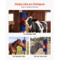 VEVOR Livestock Scratching Brush, 2PCS Goat Scratcher Brush Post με 8 βίδες, 430 x 190 mm Ξυστό αγελάδας για ανακούφιση από τον κνησμό στην πλάτη, Εργαλείο περιποίησης μασάζ για γρατσουνιές για βοοειδή άλογα, πρόβατο γουρουνάκι, μπλε & κόκκινο