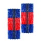VEVOR Livestock Scratching Brush, 2PCS Goat Scratcher Brush Post με 8 βίδες, 430 x 190 mm Ξυστό αγελάδας για ανακούφιση από τον κνησμό στην πλάτη, Εργαλείο περιποίησης μασάζ για γρατσουνιές για βοοειδή άλογα, πρόβατο γουρουνάκι, μπλε & κόκκινο