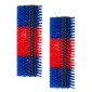 VEVOR Livestock Scratching Brush, 2PCS Goat Scratcher Brush Post με 8 βίδες, 430 x 190 mm Ξυστό αγελάδας για ανακούφιση από τον κνησμό στην πλάτη, Εργαλείο περιποίησης μασάζ για γρατσουνιές για βοοειδή άλογα, πρόβατο γουρουνάκι, μπλε & κόκκινο