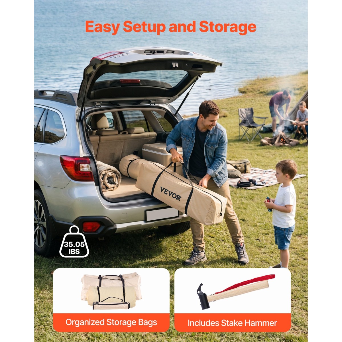 VEVOR Oxford Bell Ten, 4 Seasons 3 m Tent Yurt for Camping with Stove Jack, Αδιάβροχο αναπνέον Χωράει έως και 3 άτομα με Αποσπώμενο Δάπεδο με φερμουάρ, Οικογενειακό Camping Glamping Υπαίθριο Κυνηγετικό Πάρτι