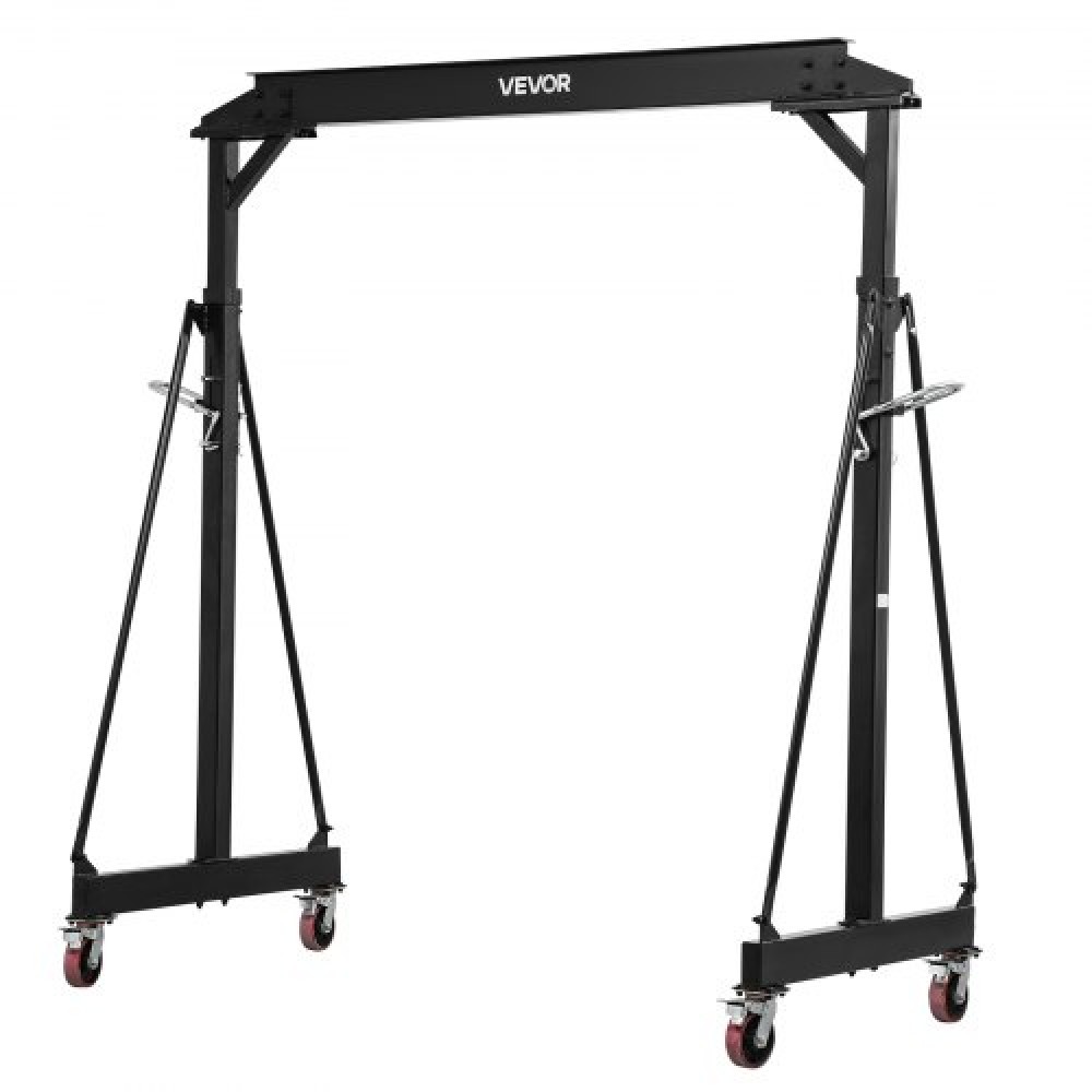VEVOR Ρυθμιζόμενος γερανός Gantry, Χωρητικότητα 1995,81 kg, Φορητό ανυψωτικό καταστήματος με ρυθμιζόμενο ύψος 2510-3710 mm, τροχούς κλειδώματος, χαλύβδινη κατασκευή, για εργοστάσιο, αποθήκη, επισκευή αυτοκινήτων, μόνο πλαίσιο