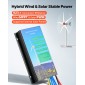 Γεννήτρια ανεμογεννήτριας VEVOR 800W 12V, κιτ ανεμογεννήτριας 5 λεπίδων με υβριδικό ελεγκτή ανέμου & ηλιακής ενέργειας, αποδοτική 3-φασική μόνιμη γεννήτρια αιολικής ενέργειας AC για οικιακό αγρόκτημα σκάφους RV (Δεν περιλαμβάνεται ο πόλος του πύργου)