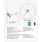 Γεννήτρια ανεμογεννήτριας VEVOR 800W 12V, κιτ ανεμογεννήτριας 5 λεπίδων με υβριδικό ελεγκτή ανέμου & ηλιακής ενέργειας, αποδοτική 3-φασική μόνιμη γεννήτρια αιολικής ενέργειας AC για οικιακό αγρόκτημα σκάφους RV (Δεν περιλαμβάνεται ο πόλος του πύργου)