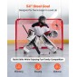 VEVOR Street Hockey Goal, Heavy-Duty Steel Street + Roller Hockey δίχτυα, Ανθεκτικό δίχτυ χόκεϊ για εσωτερική και εξωτερική χρήση, ελαφριά φορητή προπόνηση, εύκολη συναρμολόγηση για το Backyard Park Garage, 142x113 cm