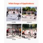 VEVOR Street Hockey Goal, Heavy-Duty Steel Street + Roller Hockey δίχτυα, Ανθεκτικό δίχτυ χόκεϊ για εσωτερική και εξωτερική χρήση, ελαφριά φορητή προπόνηση, εύκολη συναρμολόγηση για το Backyard Park Garage, 142x113 cm