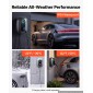 VEVOR Σταθμός φόρτισης ηλεκτρικού οχήματος 7kW Μονοφασικός φορτιστής EV, για όλα τα EV και PHEV, 230V AC Home Type 2 Smart Car Charging Wallbox, ρεύμα 32A, με τηλεχειριστήριο APP & ένδειξη LED, IP54