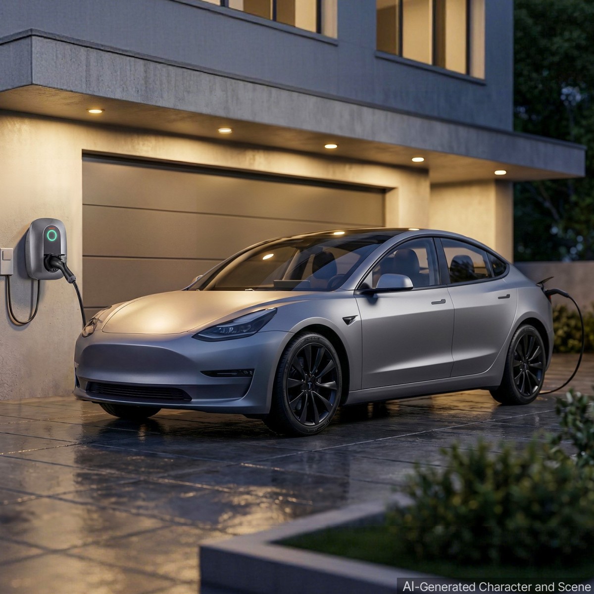 VEVOR Σταθμός φόρτισης ηλεκτρικού οχήματος 7kW Μονοφασικός φορτιστής EV, για όλα τα EV και PHEV, 230V AC Home Type 2 Smart Car Charging Wallbox, ρεύμα 32A, με τηλεχειριστήριο APP & ένδειξη LED, IP54