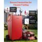 VEVOR 189.3L Fuel Gas Caddy, Carbon Steel, Φορητό δοχείο αποθήκευσης μεταφοράς καυσίμου με χειροκίνητη αντλία & 4 τροχούς κύλισης, δοχείο δοχείου ντίζελ βενζίνης, για αυτοκίνητα, χορτοκοπτικά, ATV, σκάφη, μοτοσικλέτες, κόκκινο