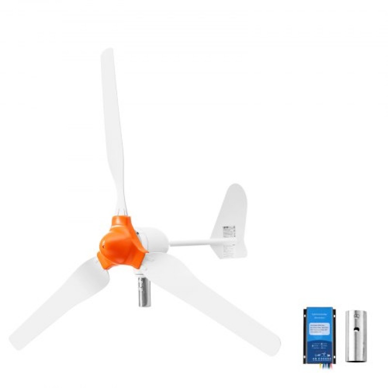 Γεννήτρια ανεμογεννήτριας VEVOR 1000W 12V, κιτ ανεμογεννήτριας 3 λεπίδων με υβριδικό ελεγκτή αιολικής/ηλιακής ενέργειας, αποδοτική 3-φασική μόνιμη γεννήτρια αιολικής ενέργειας εναλλασσόμενου ρεύματος για οικιακό αγρόκτημα σκαφών RV (Δεν περιλαμβάνεται ο π