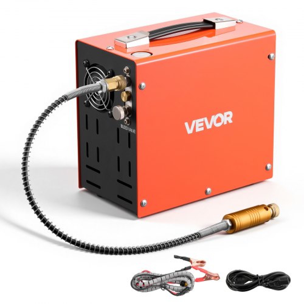 VEVOR PCP Air Compressor 4500PSI PCP Airgun Compressor & External Converter, Manual Stop 350W DC12V/AC230V φορητοί συμπιεστές δεξαμενής Paintball για αεροβόλο, μπουκάλι κατάδυσης