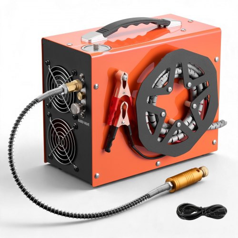 VEVOR PCP Air Compressor 4500PSI PCP Airgun Compressor & ενσωματωμένος μετατροπέας, Auto Stop 350W DC12V/AC230V φορητοί συμπιεστές δεξαμενής Paintball για αεροβόλο, μπουκάλι κατάδυσης
