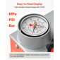 VEVOR Hydrostatic Test Pump 7,57 L Hydraulic Manual Pressure Pressure Water, Dual Valve Hydrostatic Water Pipe Leakage Test Pump Pump with Gauge & Tank, Εύρος 0-60 Bar, για Σωληνώσεις, Θέρμανση